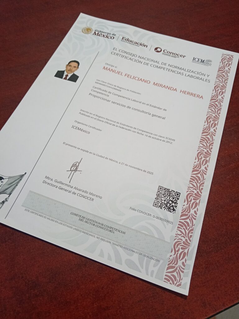 Certificado Oficial
